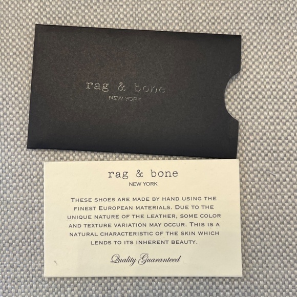 Rag & Bone Meli Sneaker Slip On Oxford Wingtip Black Size EU39 New in Box - Picture 8 of 10